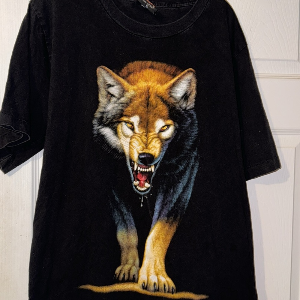Vintage 90s Wolf Shirt